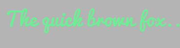 Image with Font Color 6EEE94 and Background Color B4B4B4
